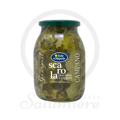 ESCAROLE WITH OLIVES AND CAPERS IN SUNFLOWER OIL 'O SOLE 'E NAPULE 960 GR